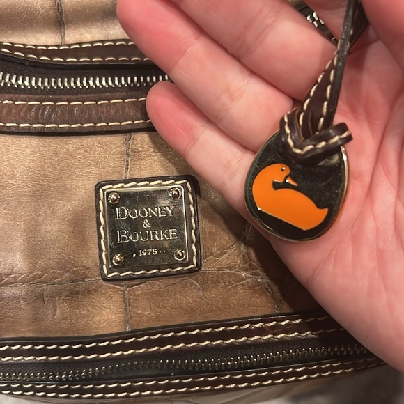 Dooney & Bourke Leather Shoulder Bag - Picture 5 of 11